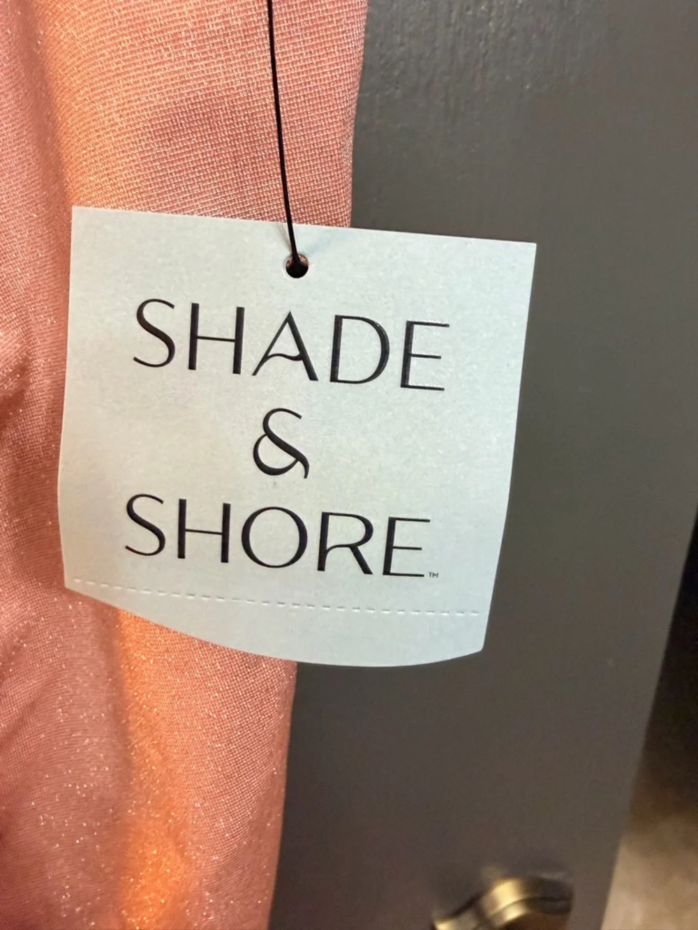 Shade & Shore Pink Twist-Front Swim Coverup Skirt